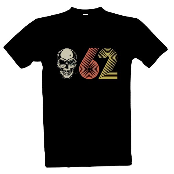 Tričko s potiskem Skull 1962