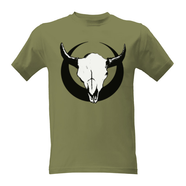 Tričko s potlačou skull bull