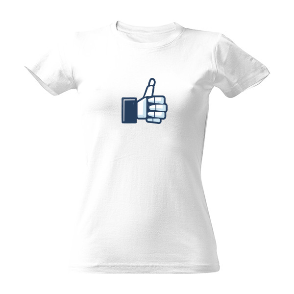 Tričko s potiskem Skull Like - Dámské