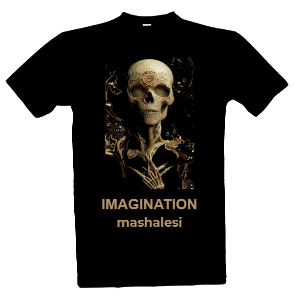 Tričko s potiskem SKULL Mashalesi Art Design