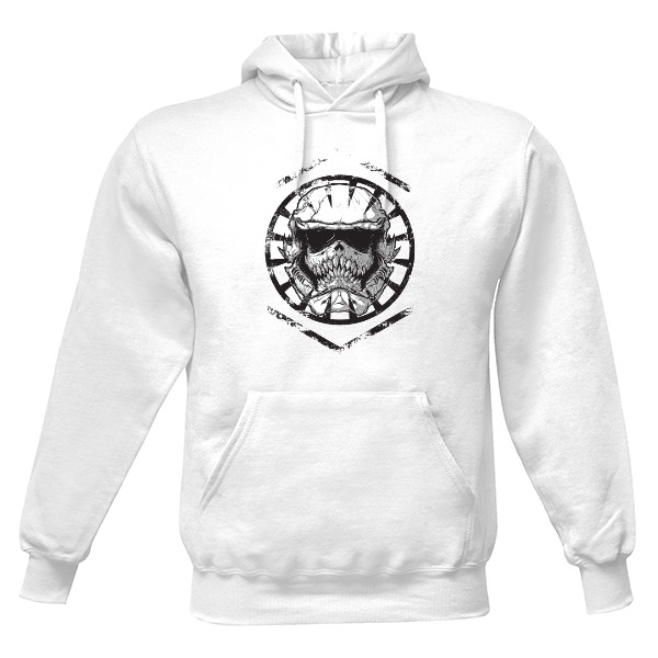 Pánská mikina s kapucí s potiskem SkullTrooper - Mikina
