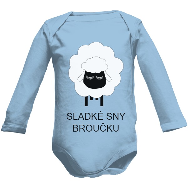 Dětské body Long  s potiskem Sladké sny...