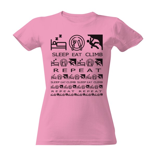 T-shirt SLEEP EAT CLIMB women T-shirt