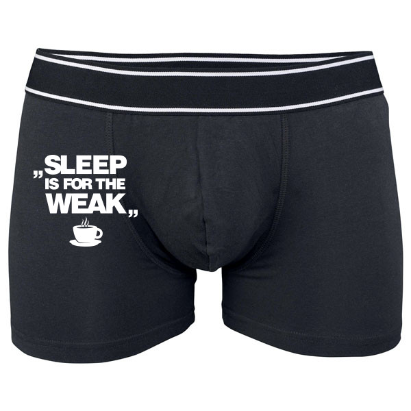 Boxerky Kariban s potiskem Sleep is for the weak