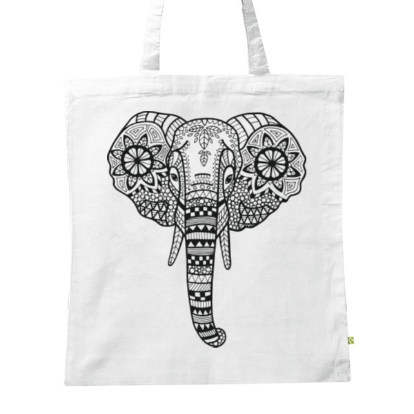BIO plátěná taška s potiskem Slon