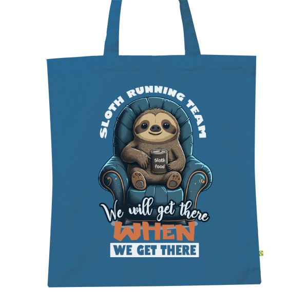 BIO Shopping Bag s potiskem Sloth running team