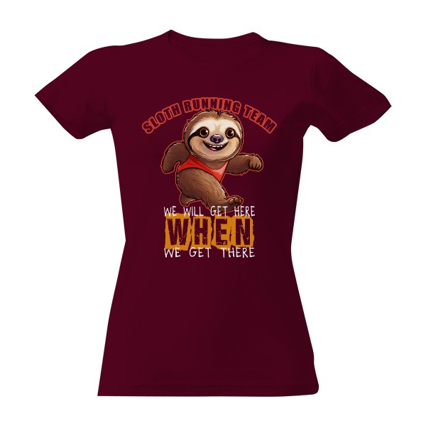 Sloth running team T-shirt