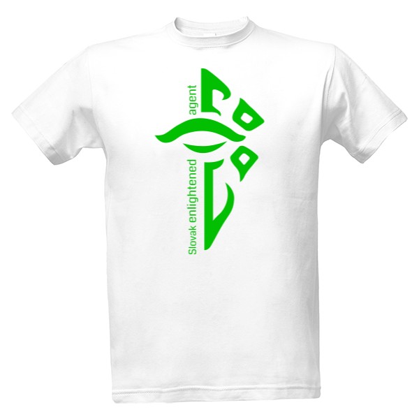Tričko s potiskem Slovak enlightened agent