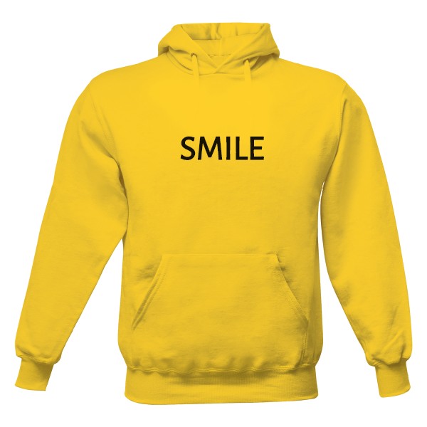 Pánská mikina s kapucí s potiskem SMILE