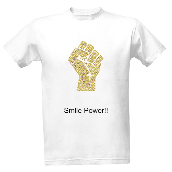 Tričko s potiskem Smile power