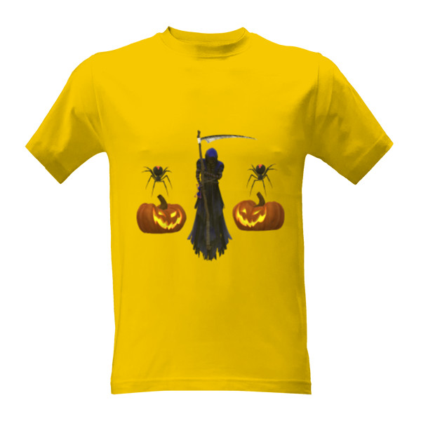 Tričko s potiskem Smrtka a dýně