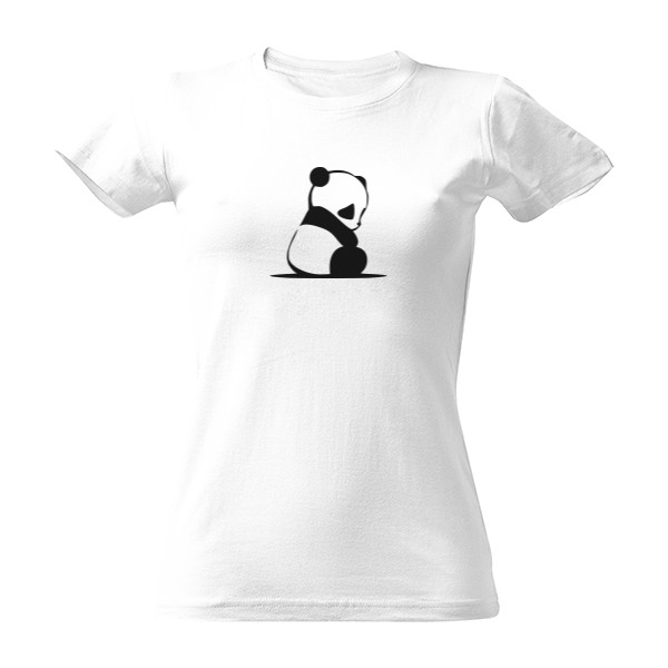 Tričko s potiskem Smutná panda
