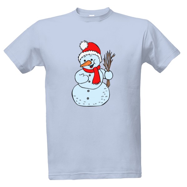 Tričko s potiskem Sněhulák