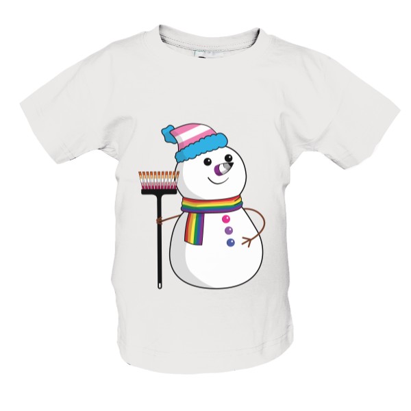 Tričko s potiskem Sněhulák tričko dětské
