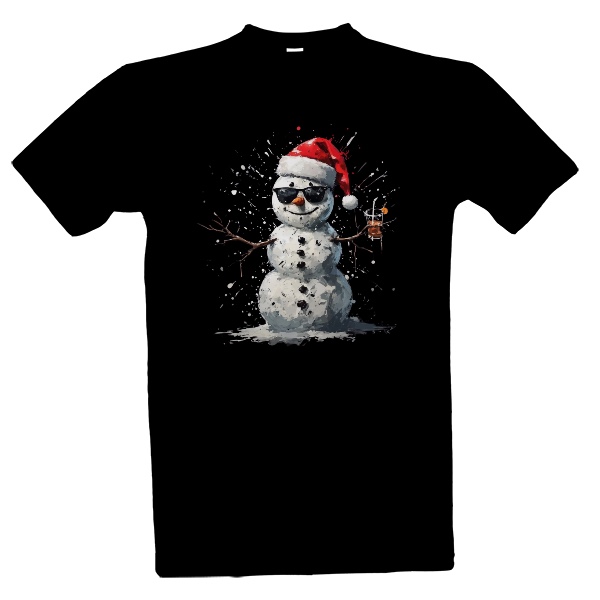 Tričko s potiskem Snowman chillin