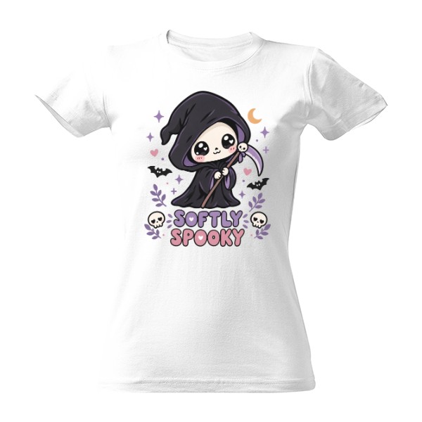 T-shirt Softly Spooky – Cute Grim Reaper