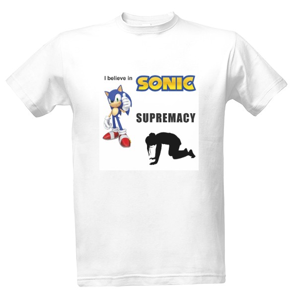 Tričko s potiskem Sonic supremacy