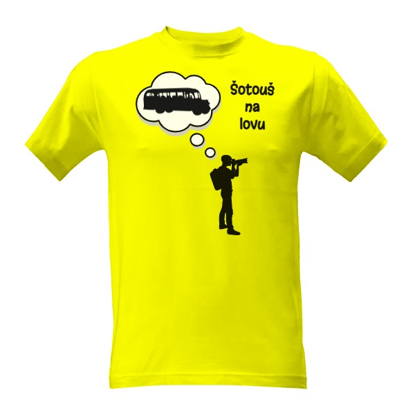 Tričko s potiskem Šotouš na lovu - autobus