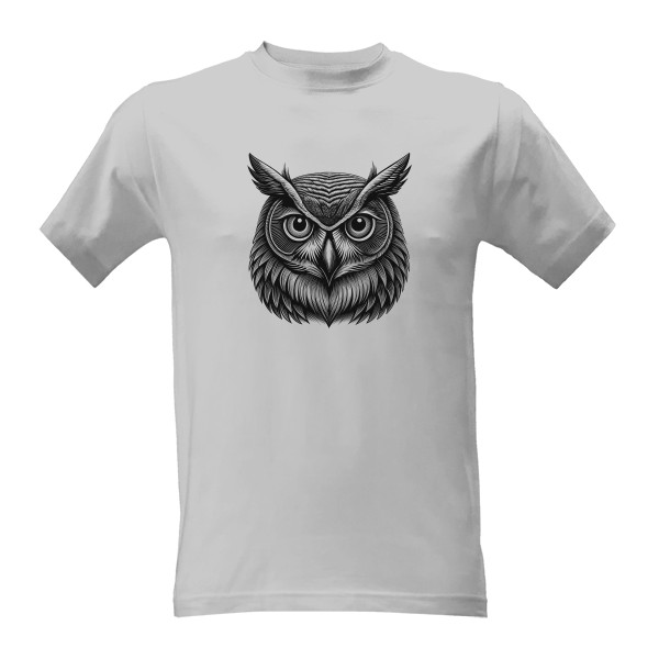 Tričko s potiskem Sova