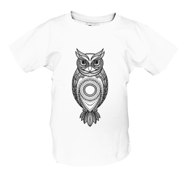 Tričko s potiskem Sova