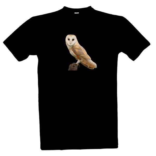Tričko s potiskem Sova pálená