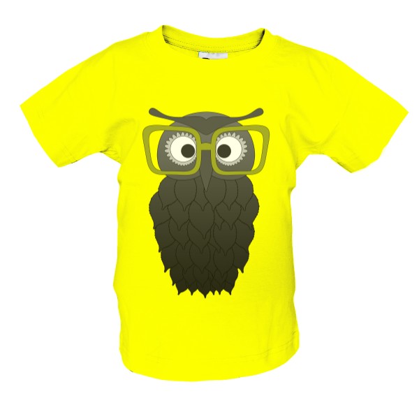 Tričko s potlačou Sova s okuliarmi 