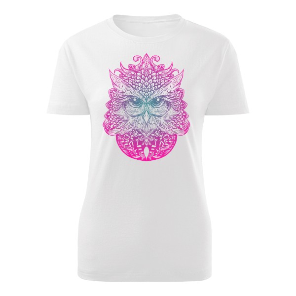 Tričko s potiskem Sova zvíře