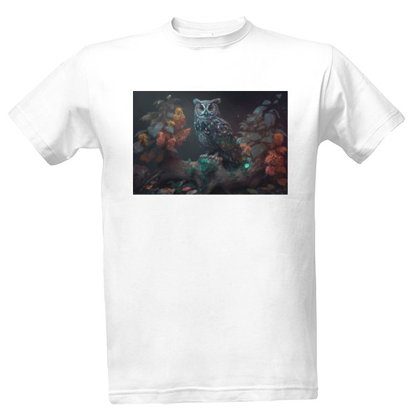 Tričko s potiskem Sova