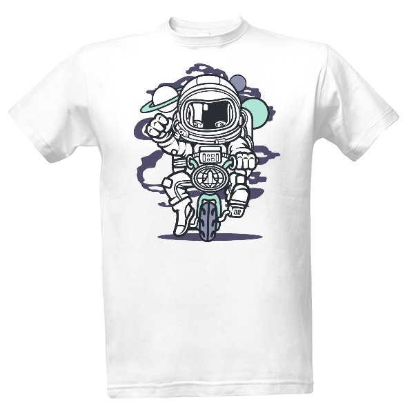 Tričko s potlačou Space Biker Classic Ramirez hip hop