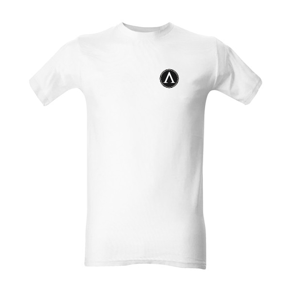 Tričko s potiskem Spartan logo bílá