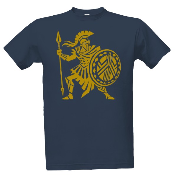 T-shirt Spartann tribal gold
