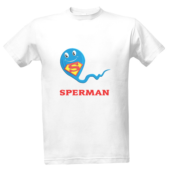 Tričko s potiskem SPERMAN