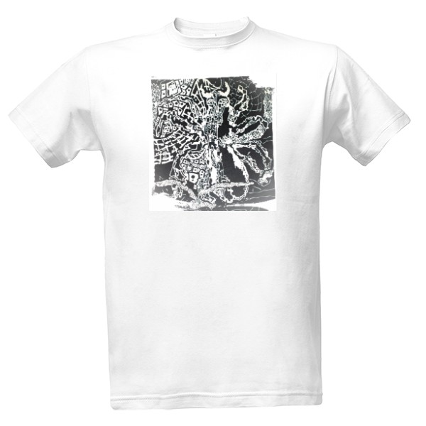Tričko s potiskem Spider white