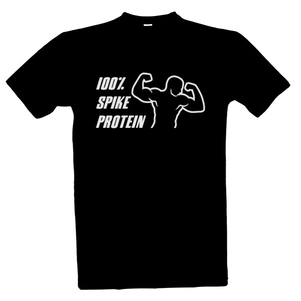 Tričko s potiskem Spike protein černé triko
