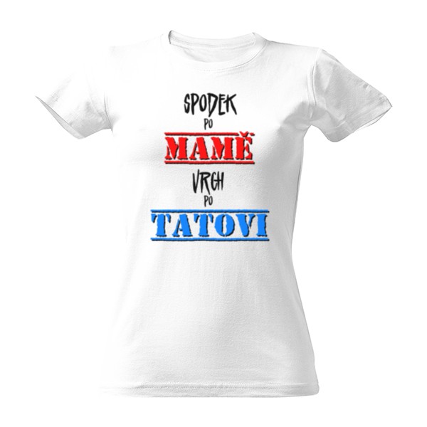 Spodek po MAMĚ vrch po TATOVI - černá