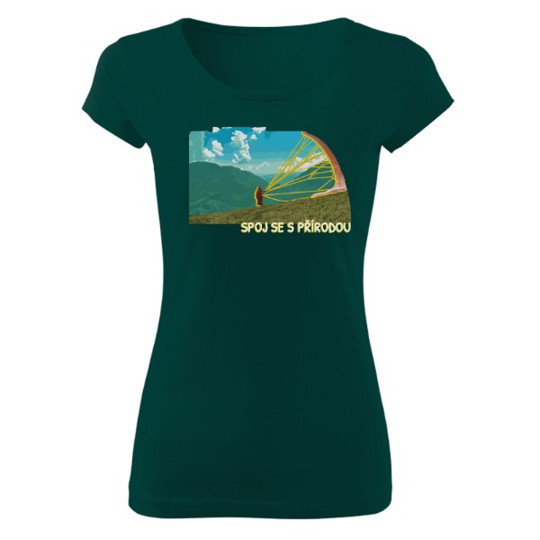 Tričko s potiskem Spoj se s přírodou