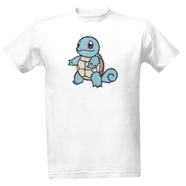 Tričko s potiskem Squirtle - scribble style - barevný