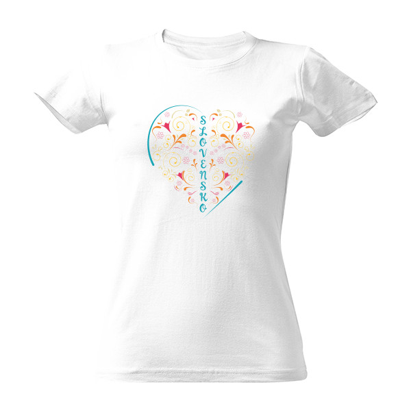 Tričko s potiskem Srdce Slovensko