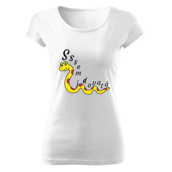 Tričko s potiskem Sssem jedovatá