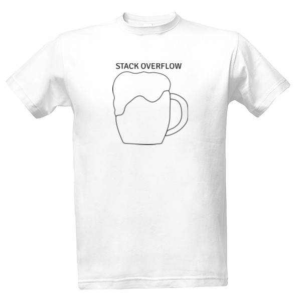 Tričko s potlačou Stack overflow