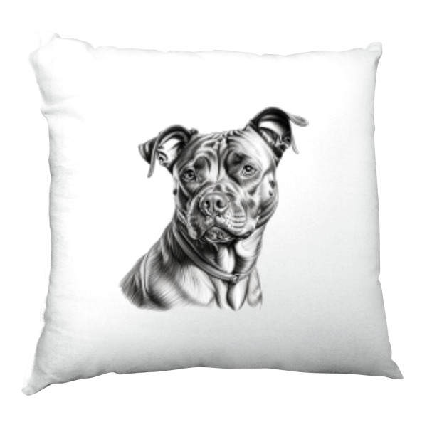Staffy pillow