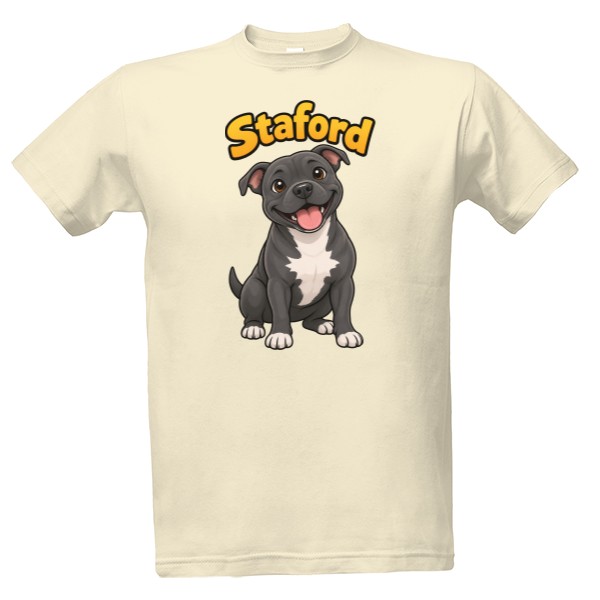 Tričko s potiskem Stafordširský bulteriér