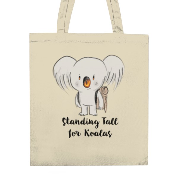 Unisex Cotton Bag s potiskem standing tall for koalas