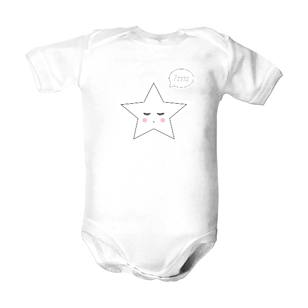 Dětské body  s potiskem Star Zzzzz