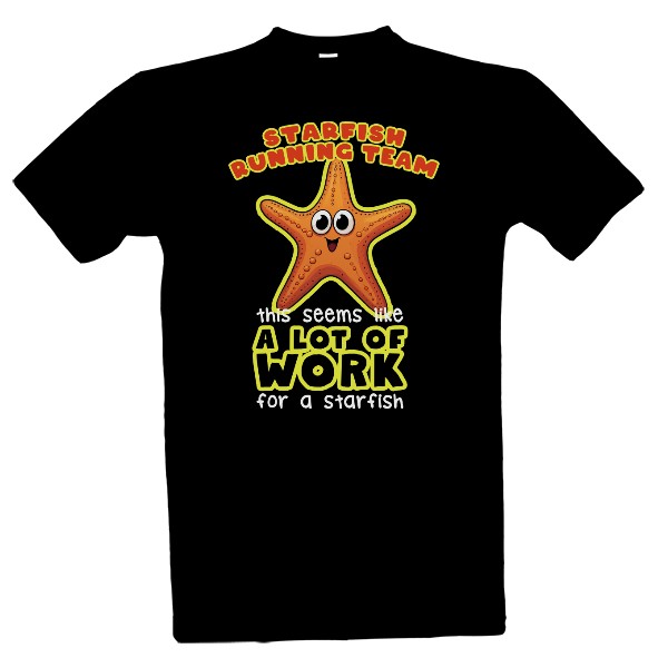 Tričko s potlačou Starfish running team