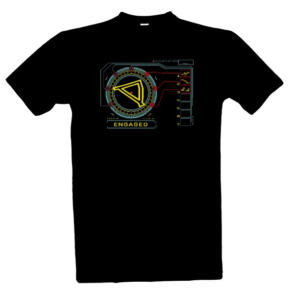 Tričko s potiskem Stargate - zadej si adresu