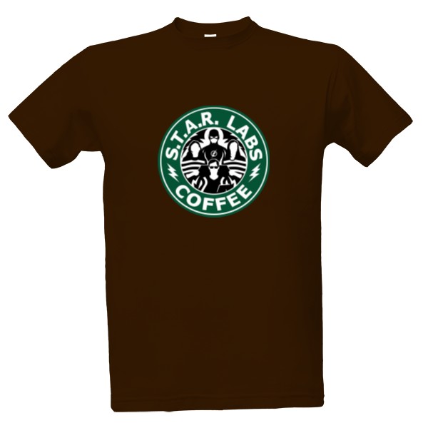 Tričko s potiskem STAR labs Coffee