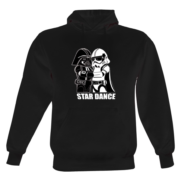 Pánska mikina s kapucňou s potlačou Starwars vtipy 