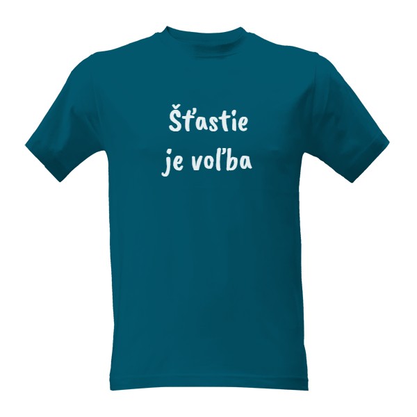 Tričko s potiskem Šťastie je voľba SR