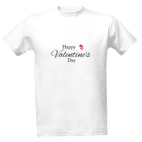 Tričko s potiskem Šťastný Valentýn